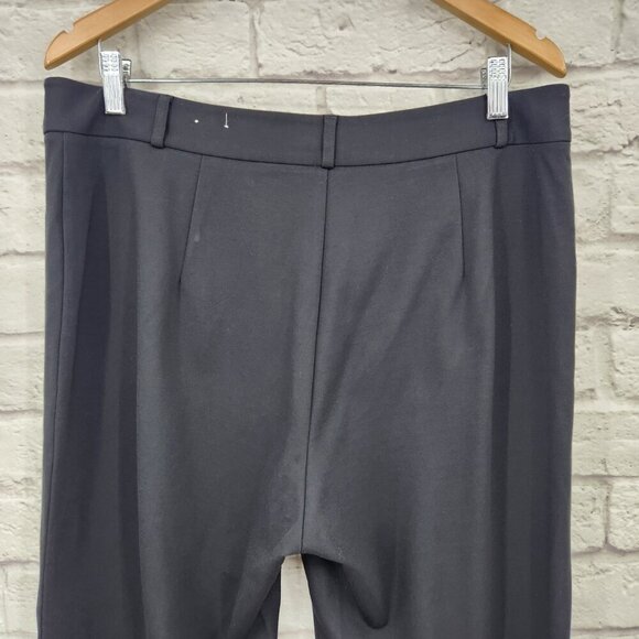 J. McLaughlin Black Straight Leg Slit Ankle Pants Trouser Size 12 - Picture 4 of 16